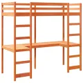 Cadre de lit superposé sans matelas 90x190cm bois de pin massif