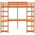 Cadre de lit superposé sans matelas 90x190cm bois de pin massif