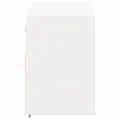 Meuble TV mural avec lumières LED blanc 100x31x45 cm