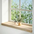 Appuis de fenêtre 2 pcs non traité 70x30x2 cm bois chêne massif