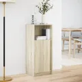 Buffet avec LED chêne sonoma 42,5x34x100 cm bois d'ingénierie