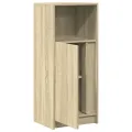 Buffet avec LED chêne sonoma 42,5x34x100 cm bois d'ingénierie