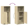 Buffet avec LED chêne sonoma 42,5x34x100 cm bois d'ingénierie