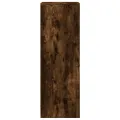 Buffet avec LED chêne fumé 42,5x34x100 cm bois d'ingénierie