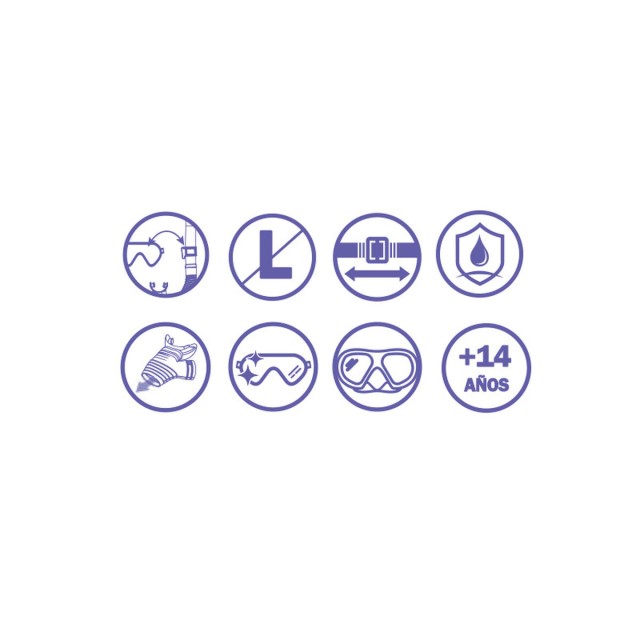 Bestway Masque Plongée Adulte Verre Trempé Couleur Assortie Sangle S