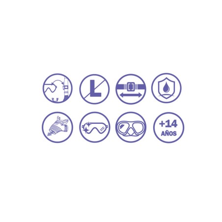 Bestway Maschera Subacquea Adulto Vetro Temperato Colore Assortito Cin