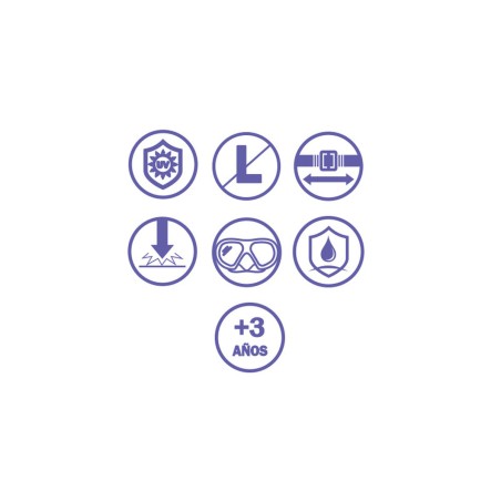 Bestway Ensemble Masque et Tube Enfant Bandeau Anatomique Couleur Asso