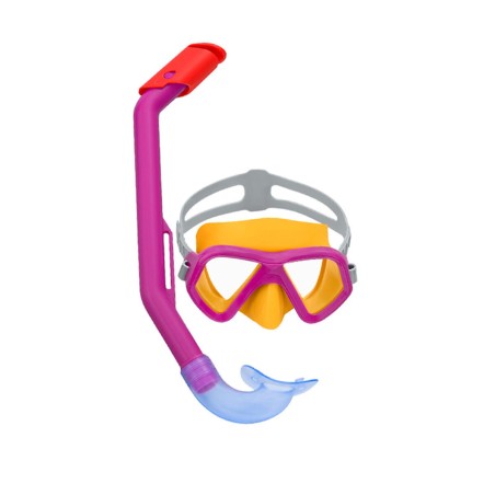 Bestway Set Maschera e Tubo Infantile Cinturino Anatomico Colore Assor