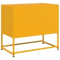 Meuble TV jaune moutarde 68x39x60,5 cm acier