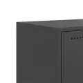 Meuble TV noir 100,5x39x43,5 cm acier