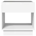 Table basse avec LED infini blanc 50x50x50 cm