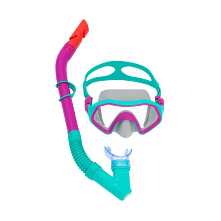 Bestway Set Maske und Schlauch Erwachsene Ablaufventil Farbmix +14 Jah