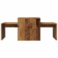 Table basse vieux bois 100x48x40 cm bois d'ingénierie