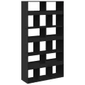 Bibliothèque noir 100x33x187,5 cm bois d'ingénierie