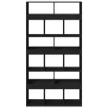 Bibliothèque noir 100x33x187,5 cm bois d'ingénierie