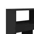 Bibliothèque noir 100x33x187,5 cm bois d'ingénierie