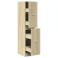 Armoire d'apothicaire chêne sonoma bois d'ingénierie