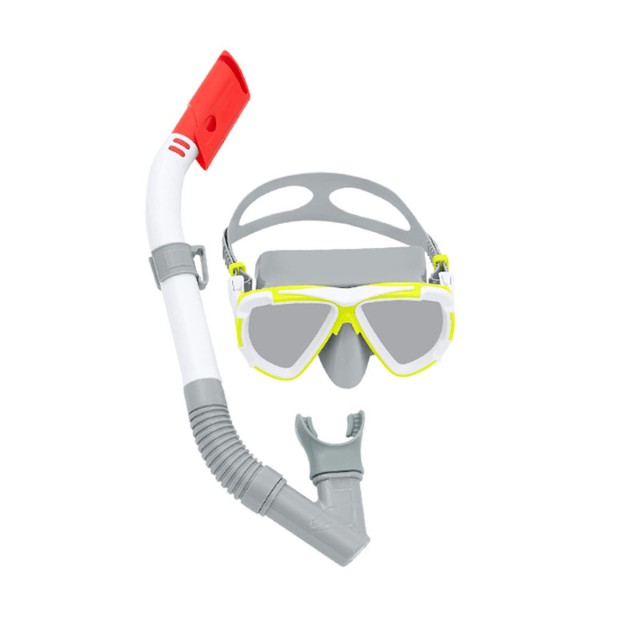 Bestway Set Maske und Schlauch Junior Anatomischer Riemen Farbmix +7 J