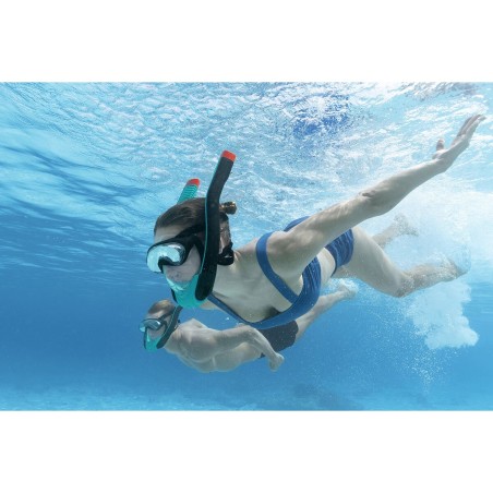 Bestway Ensemble Masque et Tube Enfant Sangle Anatomique Couleur Assor