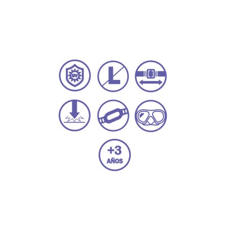 Bestway Ensemble Masque et Tube Adulte Valve de Purge Couleur Assorti