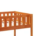 Lit superposé cire marron 75x190 cm bois de pin massif