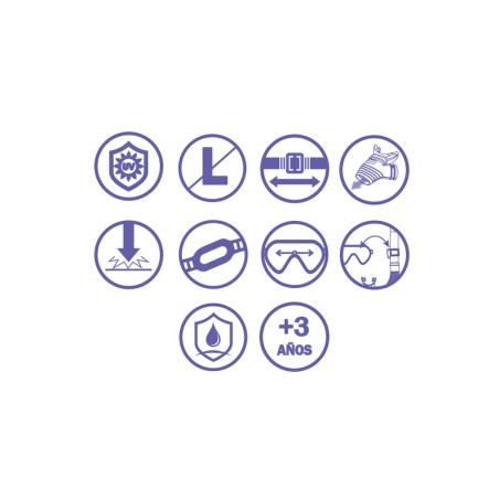 Bestway Set Maschera e Tubo Infantile Cinturino Anatomico +3 Anni Spia