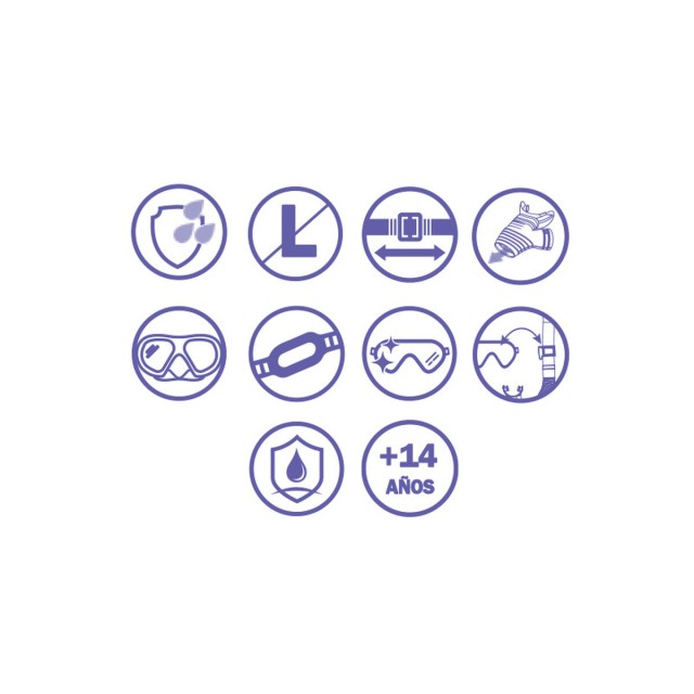 Snorkelbril en -buis voor Kinderen Bestway Wit Grijs Volwassen (1 Stuk