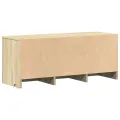 Meuble TV avec LED chêne sonoma 97x34x40 cm bois d'ingénierie