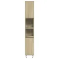 Armoire salle de bain chêne sonoma 30x30x190 cm