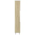 Armoire salle de bain chêne sonoma 30x30x190 cm