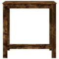 Table de bar chêne fumé 102x50x103,5 cm bois d'ingénierie