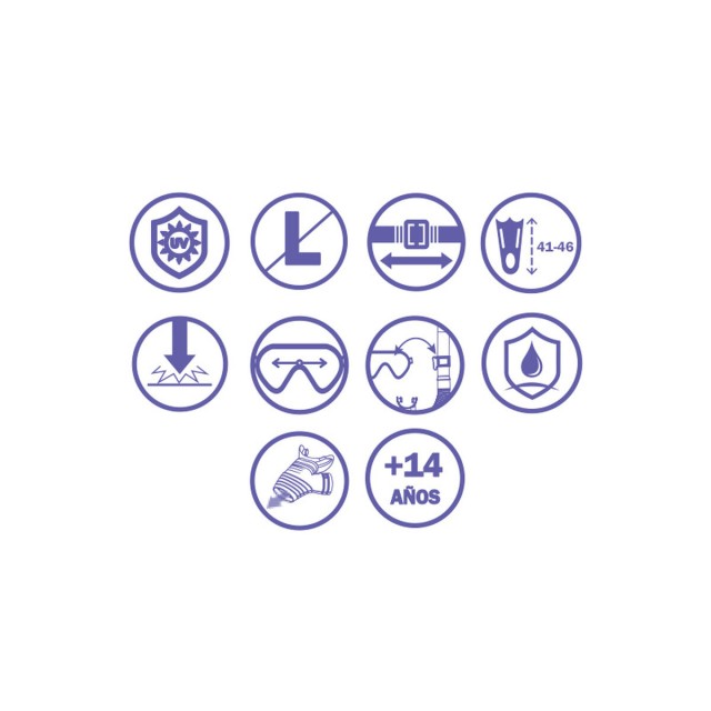 Ensemble Bestway Masque et Tube Adulte Courroie Anatomique Couleur Ass