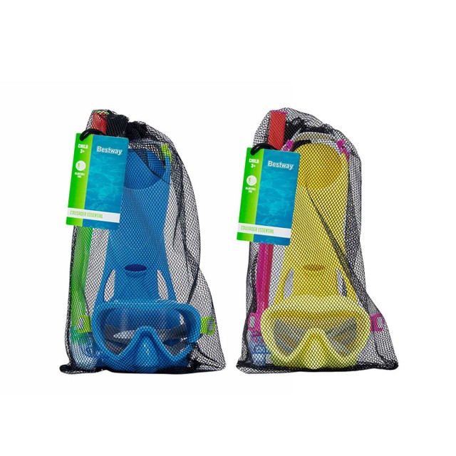 Bestway Set Snorkel Junior Cinturino Anatomico Colore Misto 37-41 +7 A
