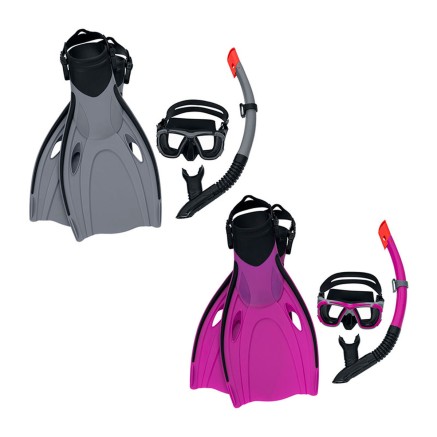 Bestway Ensemble Snorkel Enfant Courroie Anatomique Couleur Assortie 2
