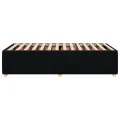Cadre de lit sans matelas noir 80x200 cm tissu