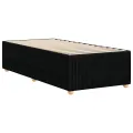 Cadre de lit sans matelas noir 80x200 cm tissu
