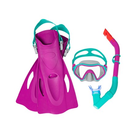 Maschera da Snorkeling con Boccaglio e Pinne Bestway 37-41