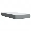cadre de lit avec matelas Gris clair 90x200 cm Tissu