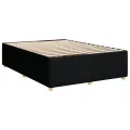 cadre de lit avec matelas Noir 140x200 cm Tissu