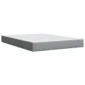 cadre de lit avec matelas Gris clair 160x200cm Tissu