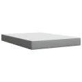 cadre de lit avec matelas Gris clair 140x200cm Tissu
