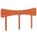 Cadre de lit sans matelas cire marron 135x190cm bois pin massif
