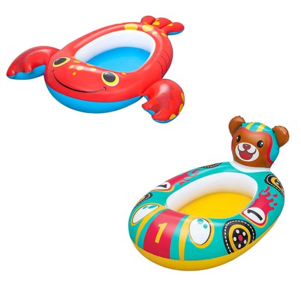 Bestway Bateau Gonflable Enfant Renard 94x66 cm +3 Ans Plage et Piscin