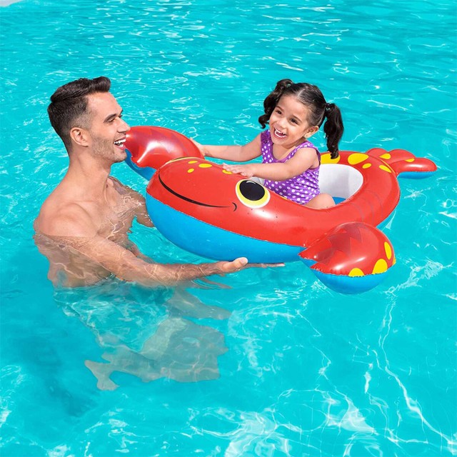 Bestway Bateau Gonflable Enfant Renard 94x66 cm +3 Ans Plage et Piscin