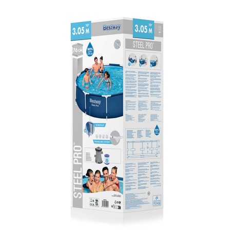 Zwembad Verwijderbaar Bestway 305 x 76 cm 305 x 305 x 76 cm