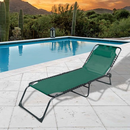 Sun-lounger Marbueno Green 190 x 27 x 58 cm 2