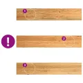 Appuis de fenêtre 2 pcs marron clair bois de chêne massif