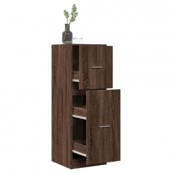 Armoire apothicaire chêne marron 40x41x118 cm bois d'ingénierie