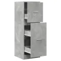 Armoire d'apothicaire gris béton 40x41x118 cm bois d'ingénierie