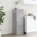 Armoire d'apothicaire gris béton 40x41x118 cm bois d'ingénierie